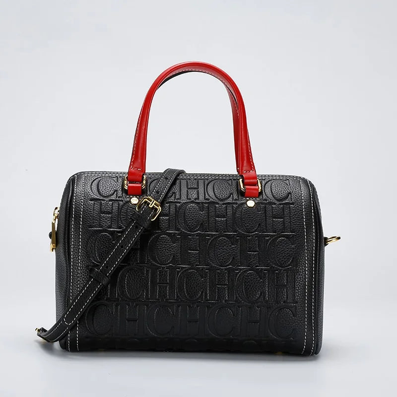 Women's Leather Handbag - Large Capacity Soft Genuine Leather Shoulder Bag For Daily Commute