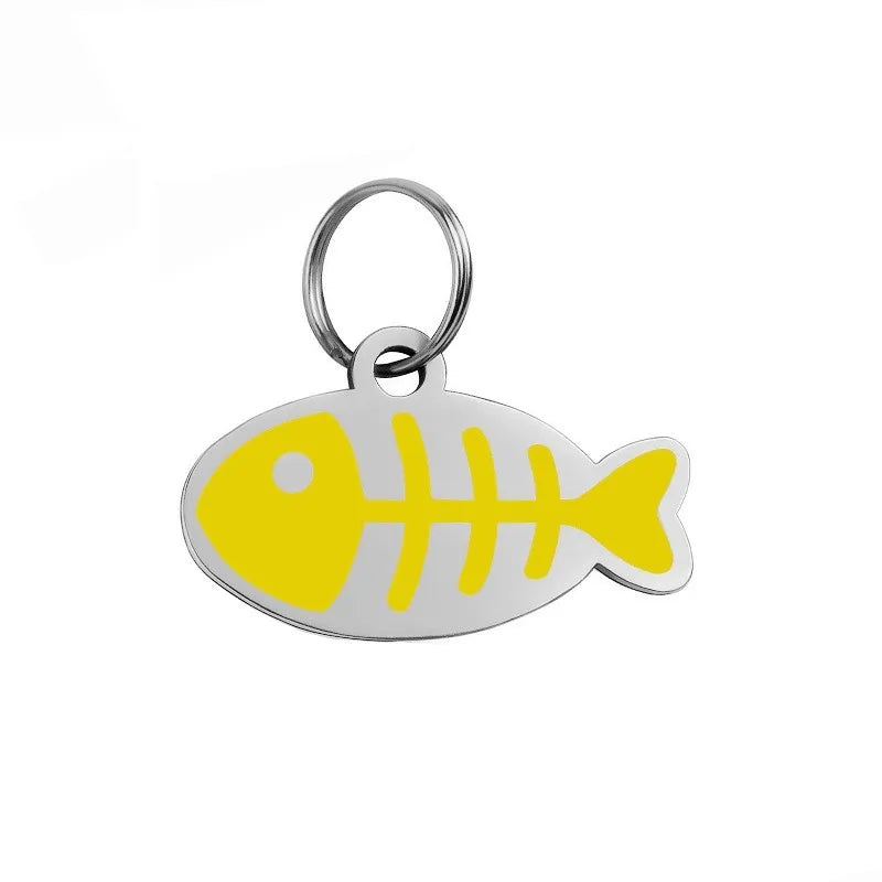 Free Engraved Pet Dog Tag Engraved Puppy Name Anti-Lost Custom Cat Id Tag Fashion Pet Kitten Nameplate Chihuahua Dog Accessories