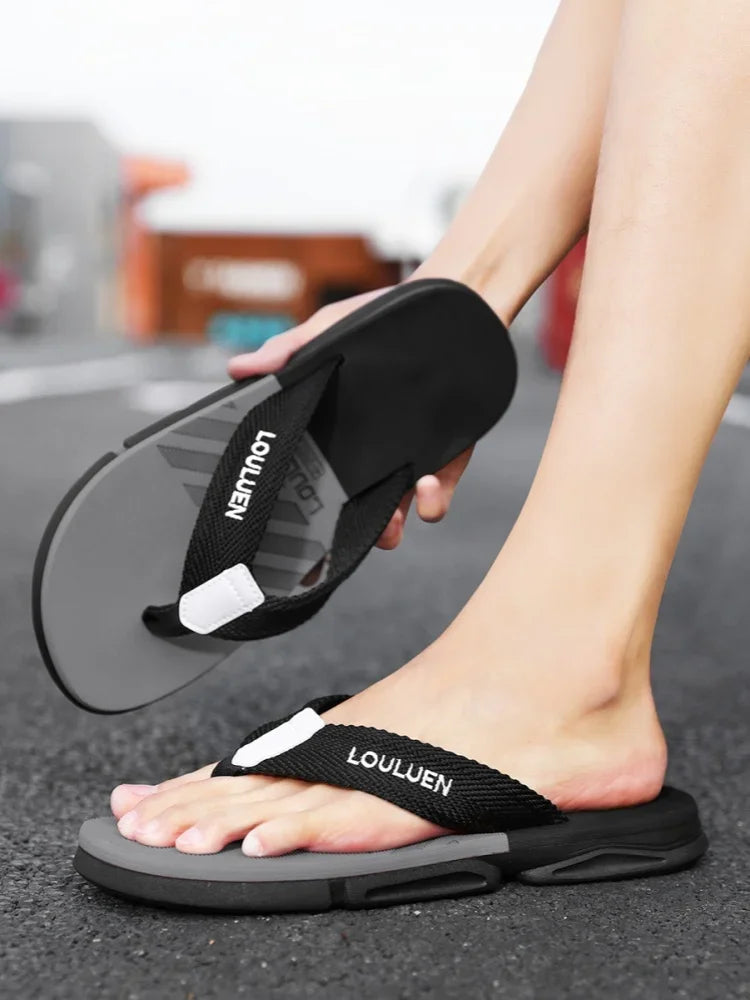 High quality brand men flip flops summer beach flip flops men fashion breathable casual men Beach slippers summer outdoor