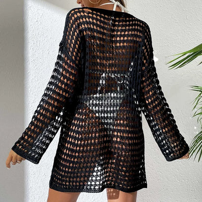 Girls Women ladies Sports long sleeve New style BIKINI-Plus Size Beachwear Tunic for Swimwear Sun Protection Clothes Cover Up