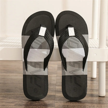 Fashion Flip Flops Men Breathable Slippers Indoor House Summer Beach Slides Casual Sandals 2024 Slippers Men Outdoor Shoes Slide