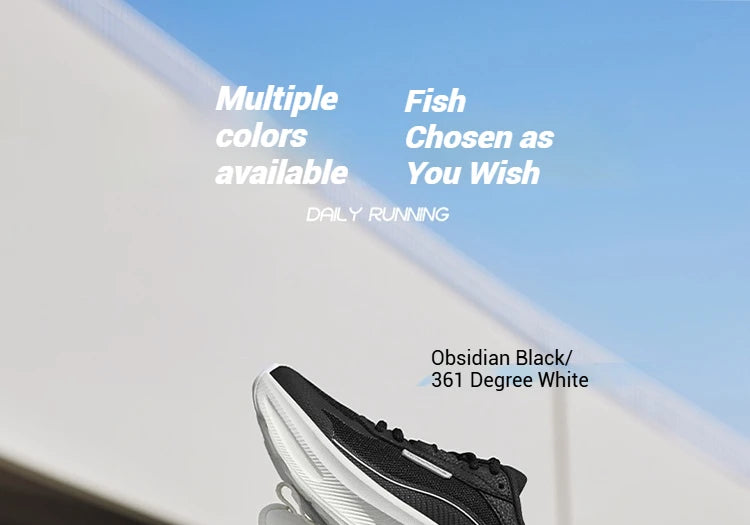 361 Degrees Women's Running Shoes Casual Mesh Anti-slip Lightweight  Trendy Thick-sole Rebond Durable Female Sneakers 682532239