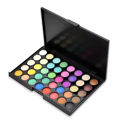 40 Colors Glitter Eyeshadow Palette Matte Waterproof Long Lasting Pressed Powder Earth Tone Women Eye Makeup Palette Cosmetics