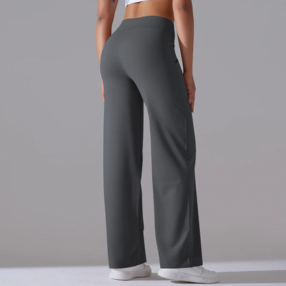 Yoga Straight Leg Sweatpant Straight Leg Women's Loose Tracksuit Pants Wide Leg Outdoor Gym Runing Casual Tracksuit Pants