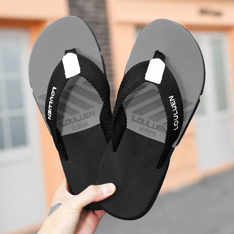 High quality brand men flip flops summer beach flip flops men fashion breathable casual men Beach slippers summer outdoor