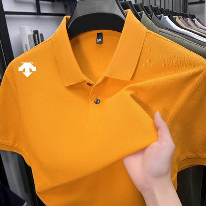 Mercerized Cotton100% Men's Summer Luxury Brand Short Sleeves Polo Shirt 25 Colors Choose From T-Shirt Business Leisure Men Top