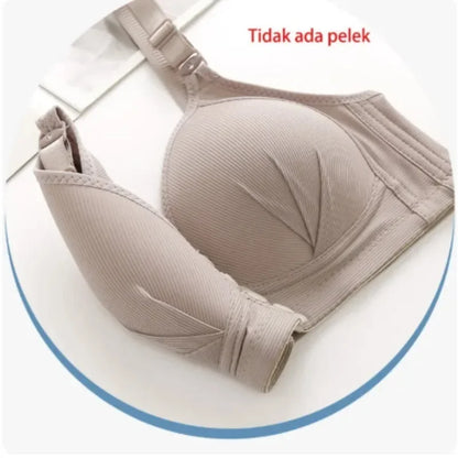 Push Up Bra - Large Size Front Buckle Wire Free Adjustable Strap Bra | Breathable Comfortable Women's Underwear