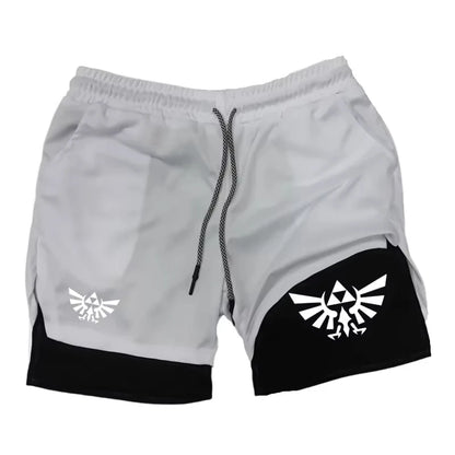 Zelda Themed Men's 5-Inch Workout Shorts | Quick Dry Loose Fit for Basketball, Running & CasualZY0077 Wear