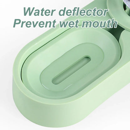 G Pet Rabbit Chinchilla Guinea Pig Food Bowl Auto Feeder All-in-One Splice Food Bowl Drinking Fountain Raised Standing Dish Bowl