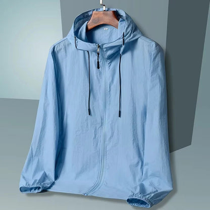 2025 Summer Hooded Jacket Men Women Sun Protection Clothing Fishing Hunting Clothes Quick Dry Skin Windbreaker