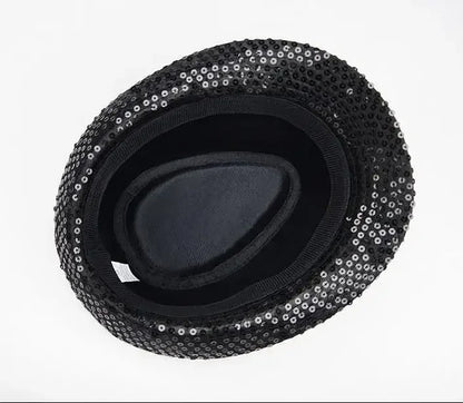 Stage Performance Sequined Hip-hop Hat Children's Day Dance Performance Jazz Hat Men And Women Festival Parties Sequined Top Hat