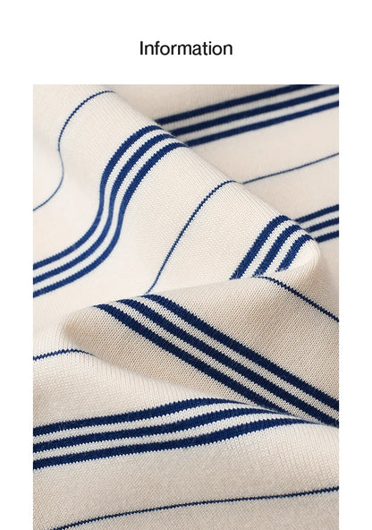 Women's Nautical Stripe T-Shirt – Embroidered Sailboat Summer Top