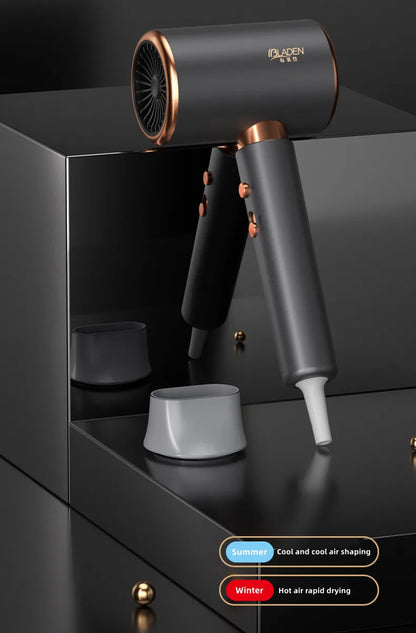 Professional Hair Dryer - Foldable High Power Negative Ion Blu-Ray Electric Blow Dryer