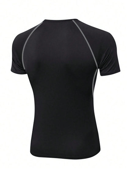 Men Compression Shirt - Quick Dry Sport T Shirt | Short Sleeve Fitness Tee
