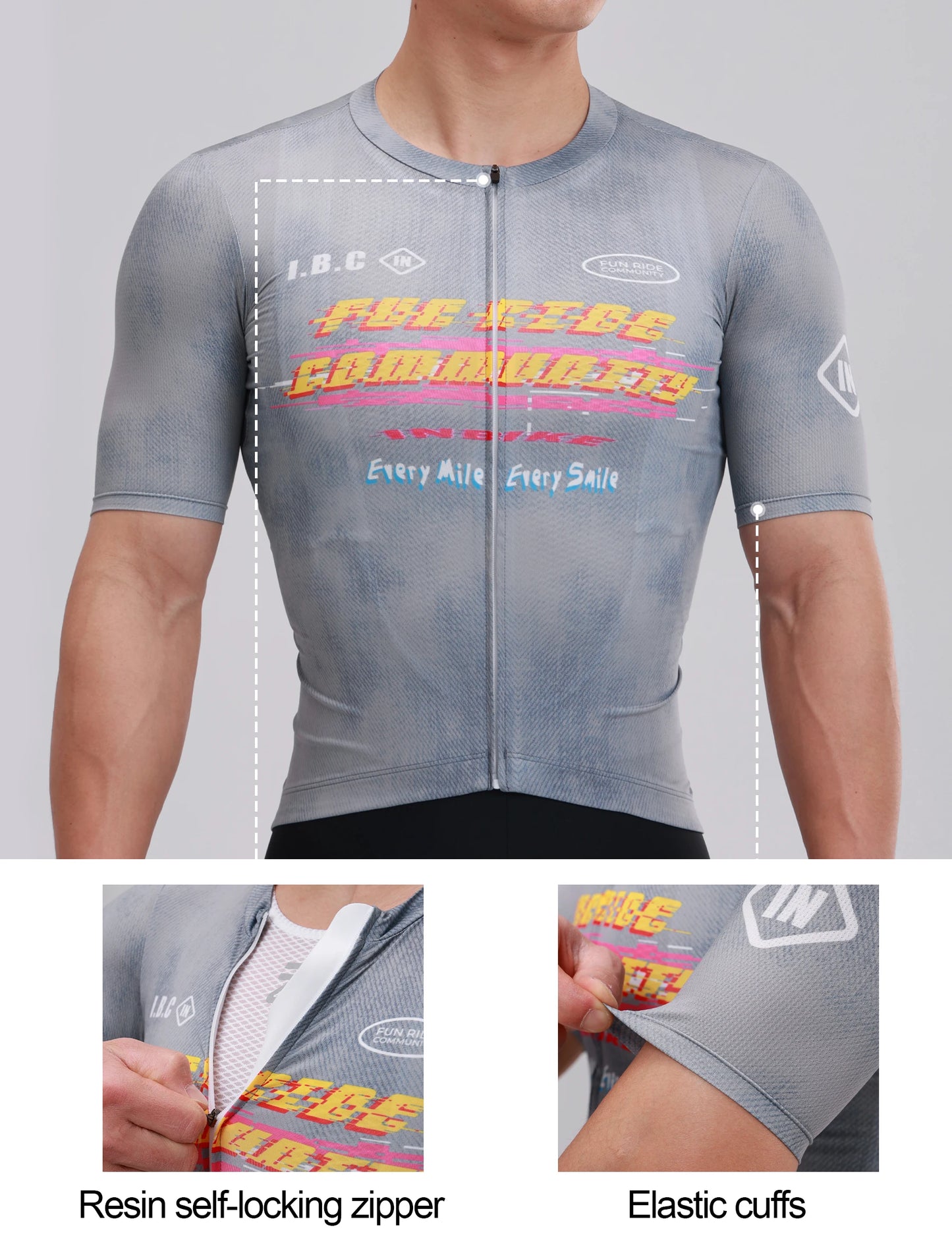 Men's Cycling Jersey Set - Quick Dry Long Sleeve Jersey & Mountain Bike Bib Shorts
