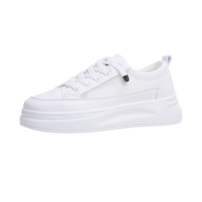 2026 Fashion Mesh Casual Shoes Flats Women Lace Up Dames Sneakers Platform Round Toe Zapatillas Casual Mujer for Summer Spring