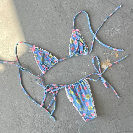 Micro Bikini Set - Sexy Push Up Brazilian Swimwear for Women - ZOOMNSTORE