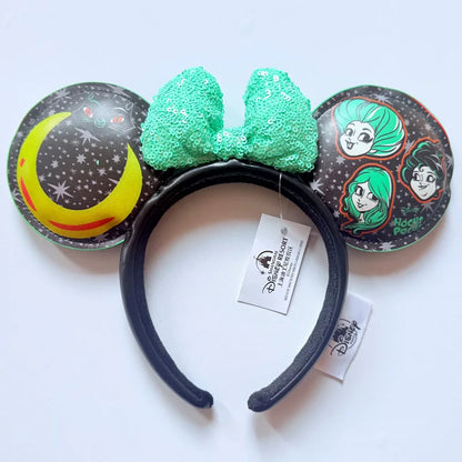 Disney Princess Headband - Mickey Ear Hair Hoop with Sequin Bow