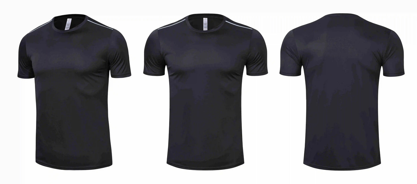 Men Women Quick Dry Short Sleeve Sport T Shirt Gym Jerseys Fitness Shirt Trainer Running T-Shirt Teenager Breathable Sportswears
