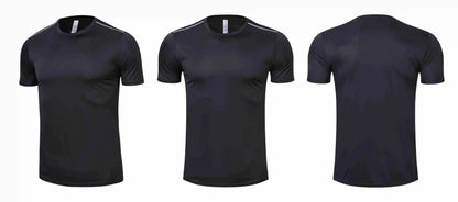 Men Women Quick Dry Short Sleeve Sport T Shirt Gym Jerseys Fitness Shirt Trainer Running T-Shirt Teenager Breathable Sportswears