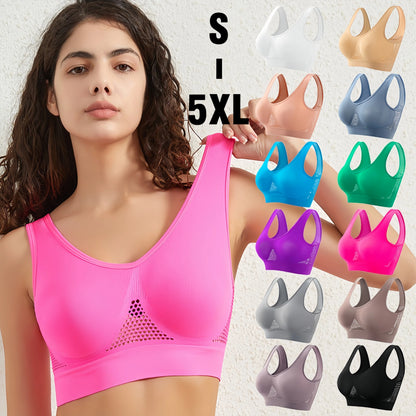 Push-Up Bras Seamless Bra Wire Free Breathable Brassiere - Comfortable Sports Bralette S-5XL
