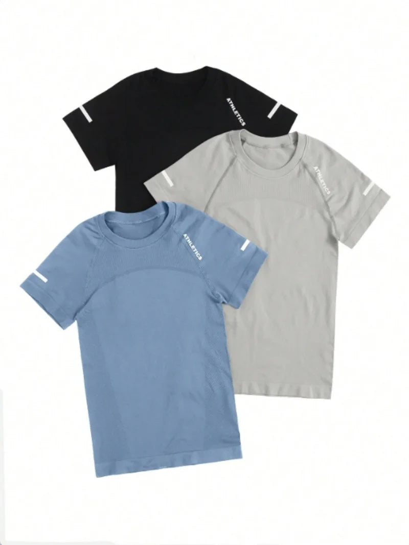 Seamless Fitness T-Shirt - Quick Drying Shirt | Breathable Workout Shirt For Women