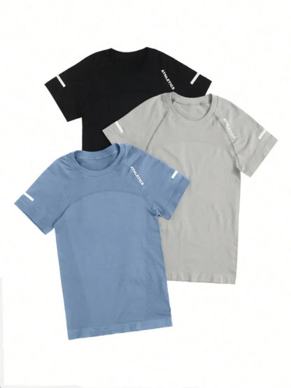 Seamless Fitness T-Shirt - Quick Drying Shirt | Breathable Workout Shirt For Women