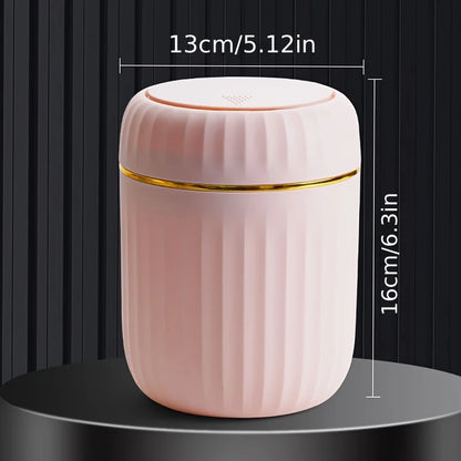 Mini Desktop Trash Can with Lid - Odor-Resistant Plastic Garbage Bin for Office  Home