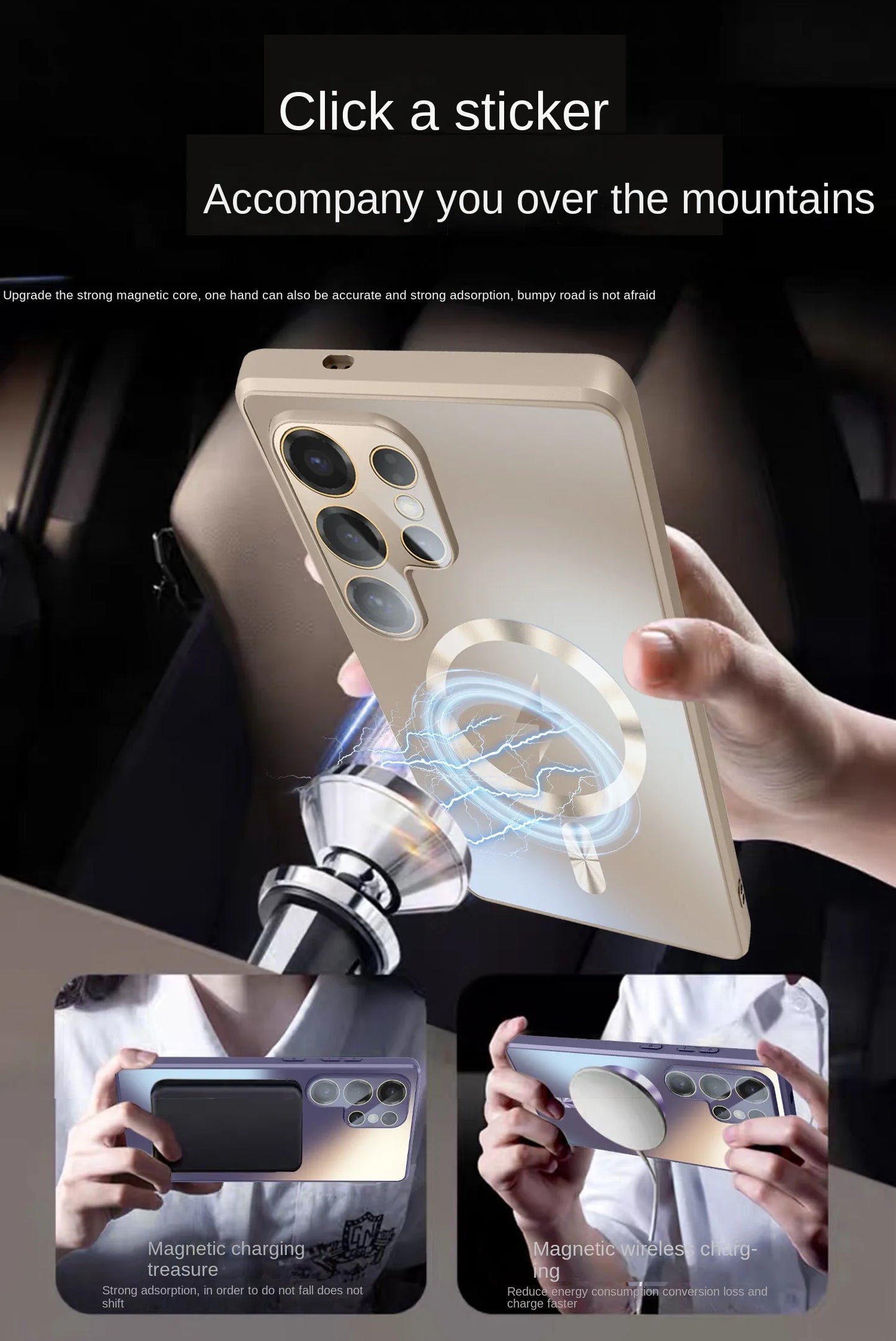 Ultra-thin AG Matte Magnetic For Magsafe Case For Samsung Galaxy S26 S25 S24 S23 Ultra Plus Glass Len Protector Shockproof Cover