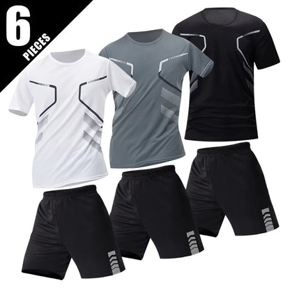 Men's Sports Fitness Top – Quick Drying Printed Tee | Plus Size Casual Shirt