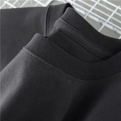 Kpop Anime T Shirt - Oversized Vintage Cotton Knit Tee | Breathable Casual Top