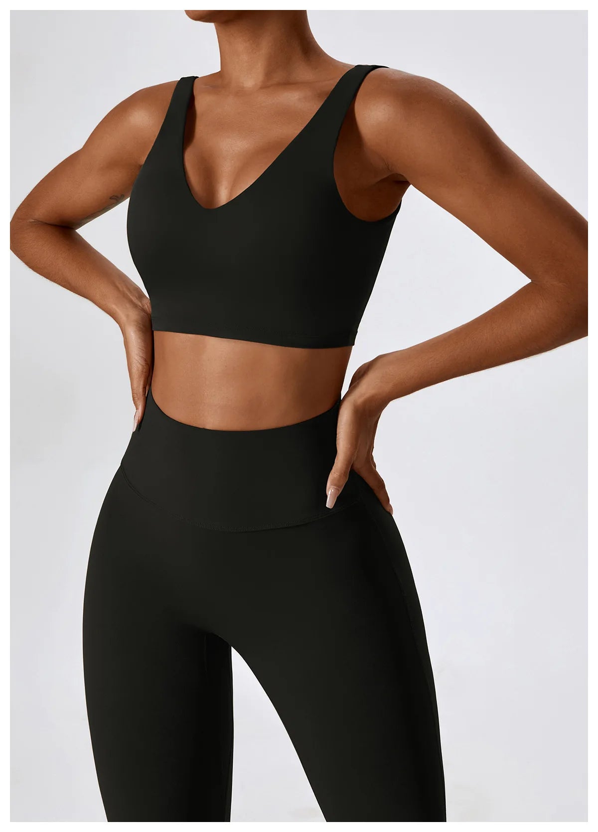 Women Yoga Set – Seamless Sportswear Gym Legging & Fitness Bra Crop Top