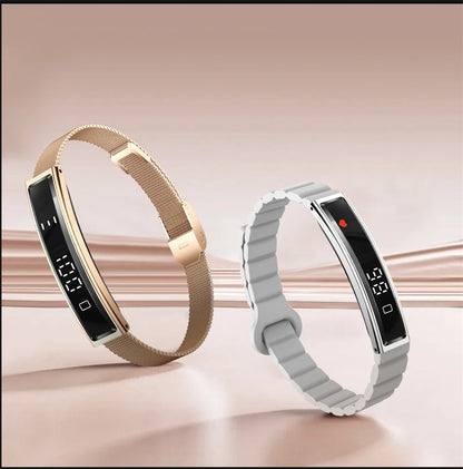 LIGE Ladies Smart Bracelet Men Health Sleep Heart Rate Monitoring Fashion Sports Band Fitness Tracker Smart Wristwatch For Women