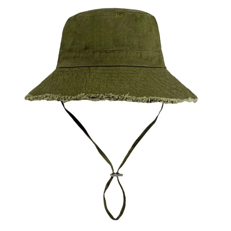 1pc Solid Color Vacation Bucket Caps with Large Eaves for Women Men,spring and Summer Outdoor Providing Sun Protectionsuitable