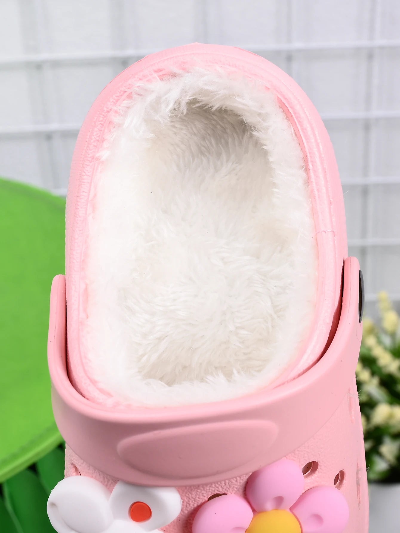 Children's Winter Slippers - Plush Rabbit Pink Girl Anti Slip Cotton Shoes