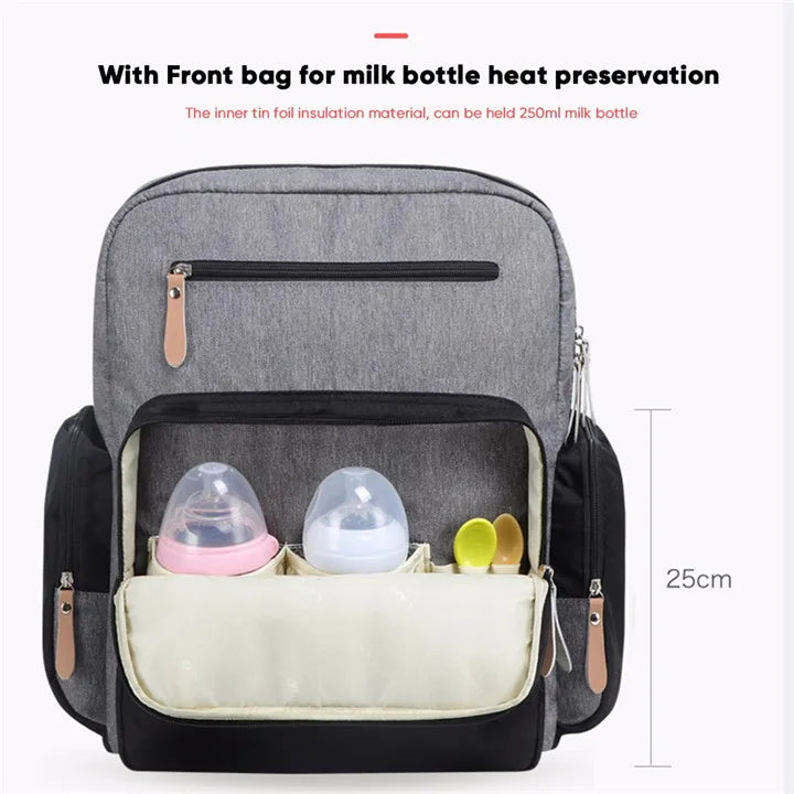 LAND Mommy Diaper Bags Landuo Mother Large Capacity Travel Nappy Backpacks with  Changing Mat Convenient Baby Nursing Bags
