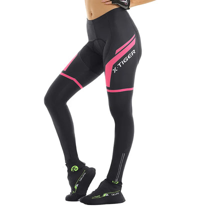 X-TIGER Women Cycling Pants MTB Bike Cycling Trousers Anti-sweat Anti-shock 5D Anti-Slip Padded Gel Racing Bicycle Sport Pants