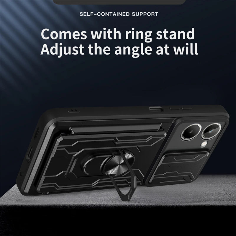Case For Samsung Galaxy S26 S25 S24 S23 S20 S21 S22 Ultra Plus FE Note 20 Ultra Cover Grade Card Slot Armor Fundas Coque