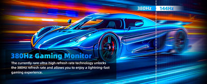 27 Inch Gaming Monitor – 1080P IPS FHD Display | 380Hz Refresh Rate, FreeSync Compatible