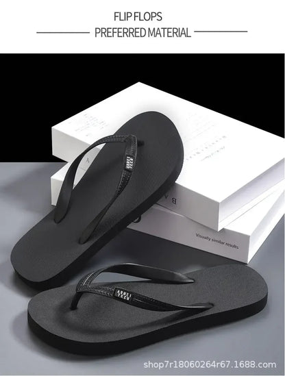 Men's Minimalist Flip Flops  Summer Fashion Outdoor Anti Slip Wear-resistant Sports Sandals with Soft Beach Casual Shoes