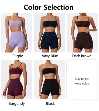 Women Gym Workout Set – Two Piece Activewear with Quick Dry Sportswear & Breathable Bra