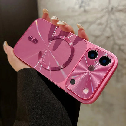 Luxury Glitter Laser Magnetic Phone Case for iPhone 17 16 15 14 13 Pro Max 17Pro Shockproof Cases for iPhone17 16 Pro Max Cover