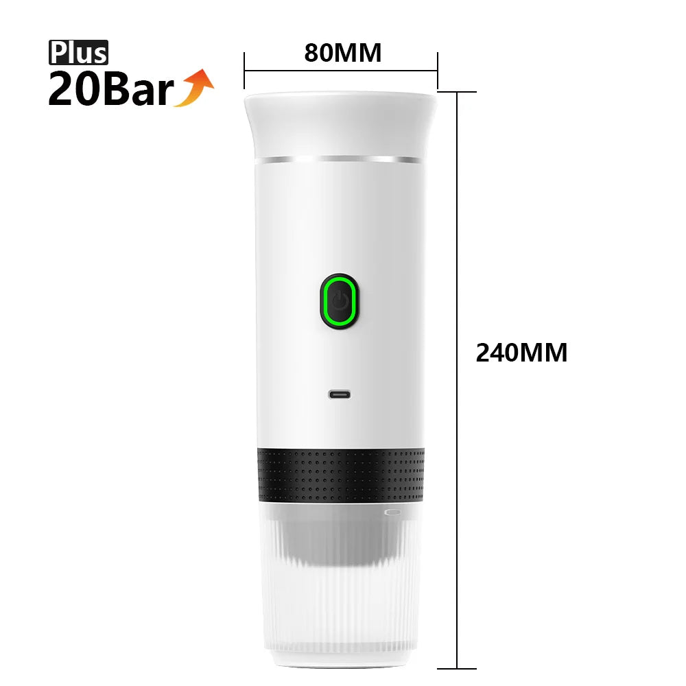 Portable Wireless Espresso Coffee Maker - 3-in-1 Travel Machine for Car  Camping - ZOOMNSTORE