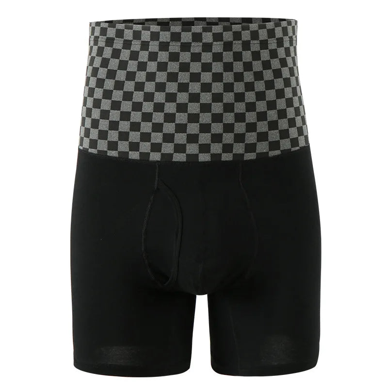 Sexy Mens Boxer Men's Underwear Cotton Waistband Anti-Wear Leg High Waist Warm Waist Protection Sports Men Panties New