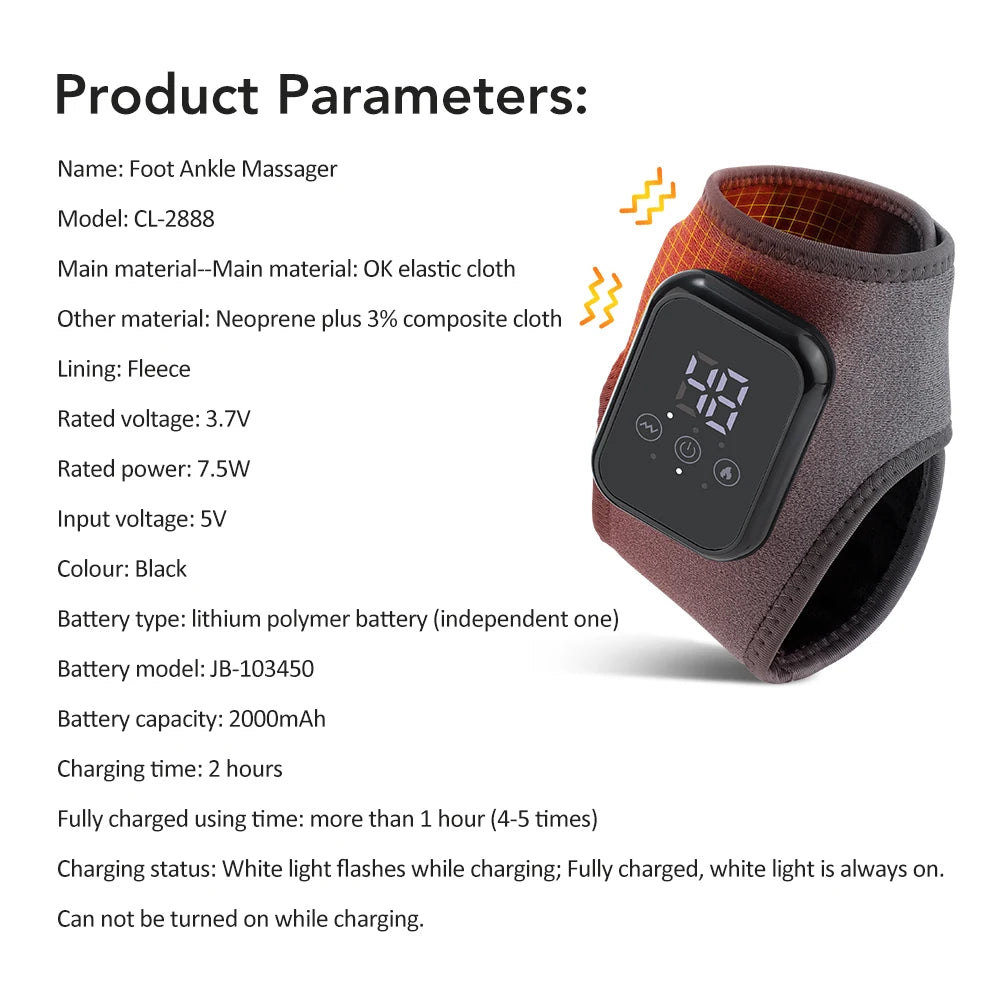 Electric Heating Wrist Brace | Rechargeable Wristband With Hot Compress & Thermal Wrist Support