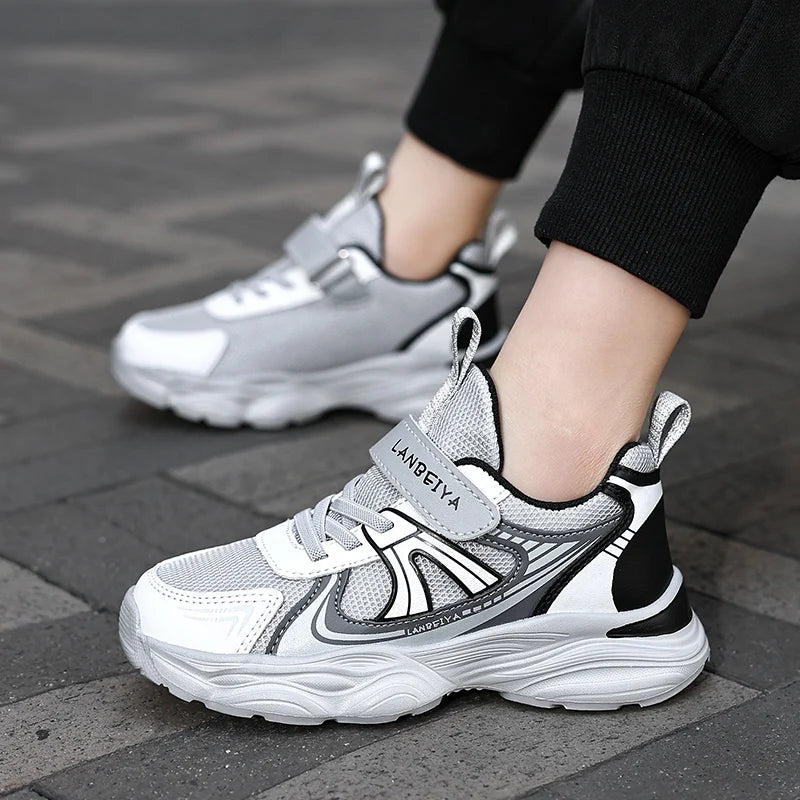 New Boy Girl Shoes Hot Selling Breathable Children Sneakers Comfort Soft Running Shoes Classic Simple Color Blocked Casual Shoes