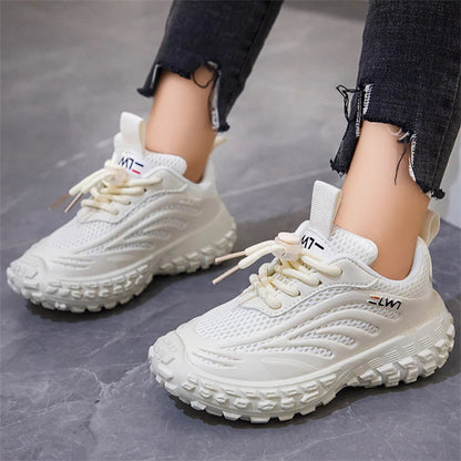 Children Sneakers - Lightweight Kids Casual Shoes With Breathable Mesh Fabric & Rubber Sole