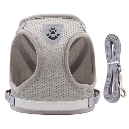 Dog Harness Leash Bulldog Vest Style Summer Reflective Puppy Harnesses Teddy Pet Supplies Breathable Rope Small Dog Collar Corgi