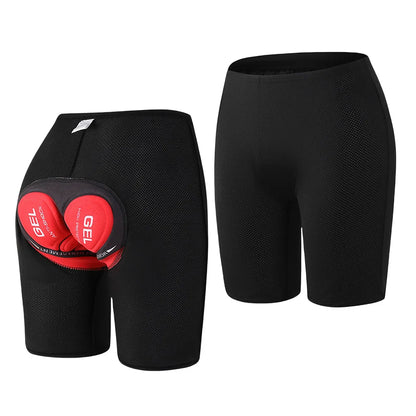 Mens Cycling Shorts Padded Shorts Breathable 3D Padded Bike Shorts Lightweight Cycling Underwear Anti-Slip MTB Accessories