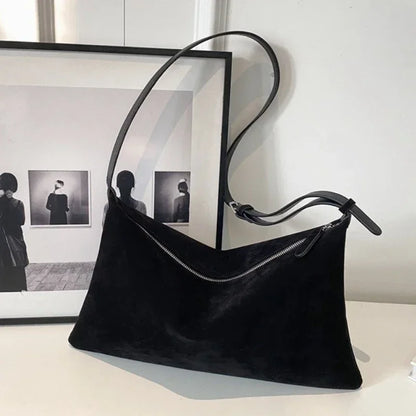 Retro Shoulder Bag – Women's Tote Bag With Large Capacity | Zipper Closure